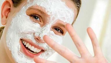yeast mask for facial skin rejuvenation